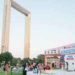 Giant Kinderini balloon hovers over Dubai to mark Kinder’s newest biscuit launch in the GCC